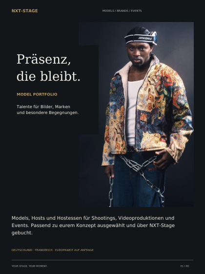 Titelseite des NXT-Stage Model-Portfolios